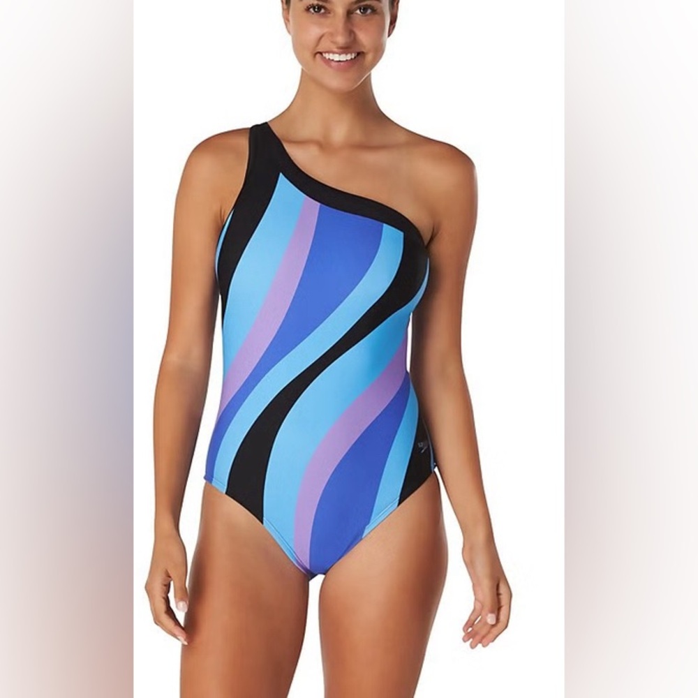 Speedo Asymmetrical One piece Swimsuit NWT